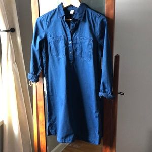 Chambray shirt dress
